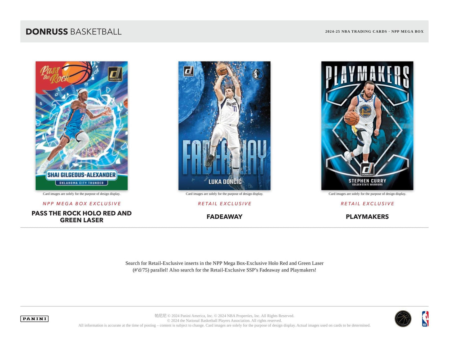 2024/25 Panini Donruss Basketball Mega
