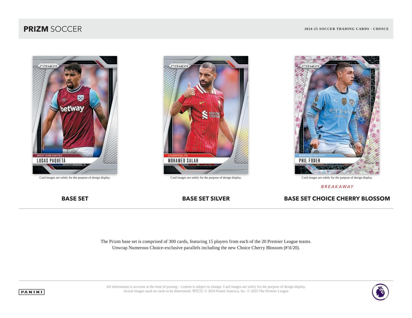 2024/25 Panini Prizm Premier League EPL Soccer Choice Box