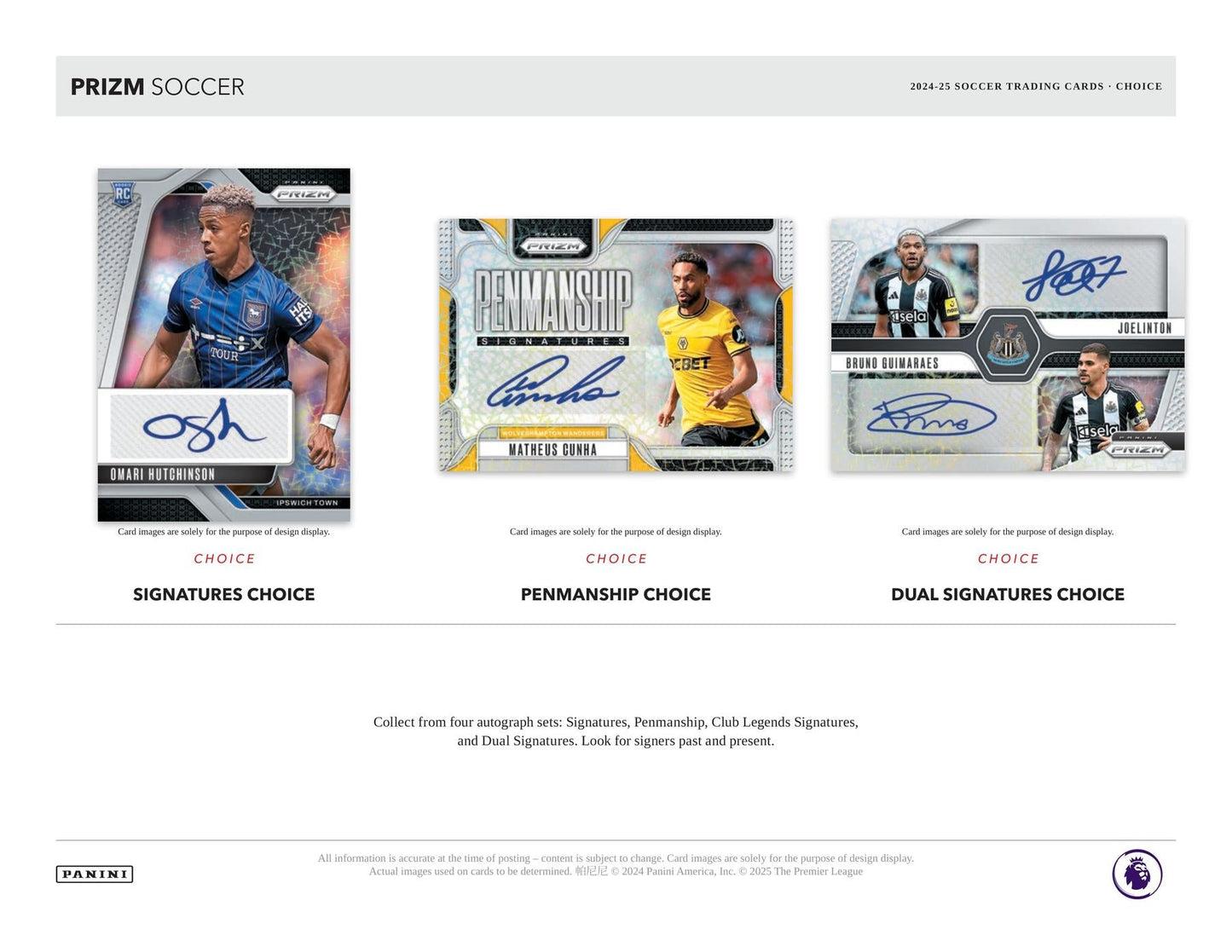 2024/25 Panini Prizm Premier League EPL Soccer Choice Box