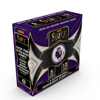 compare product 2024-25 Panini Select Premier League Soccer Hobby 12 Box Case