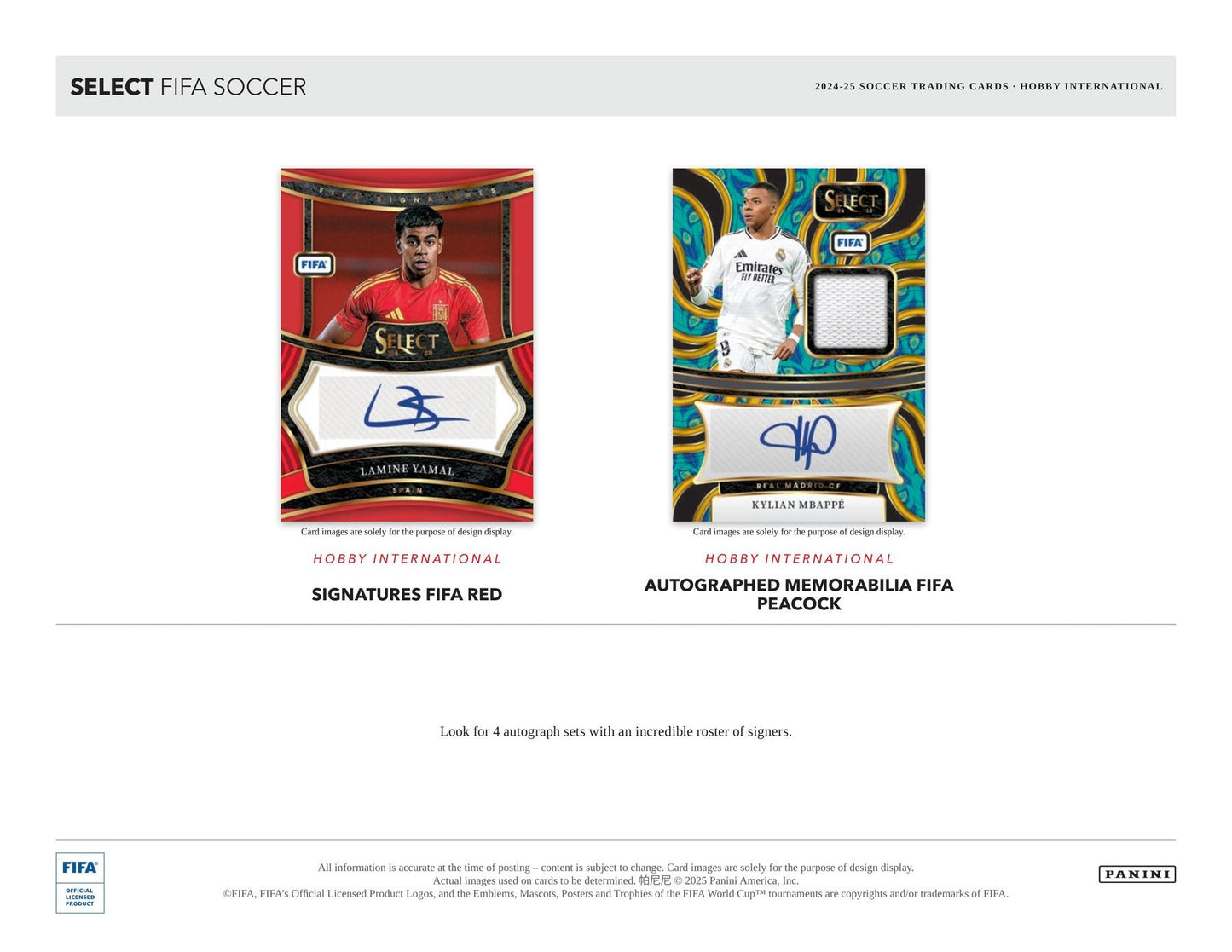 2024/25 Panini Select FIFA Soccer International Hobby