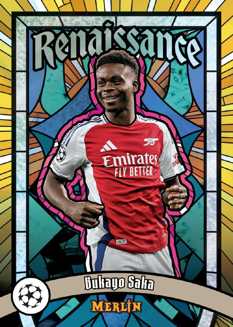 2024/25 Topps Chrome Merlin UEFA Club Competitions Soccer 7-Pack Blaster