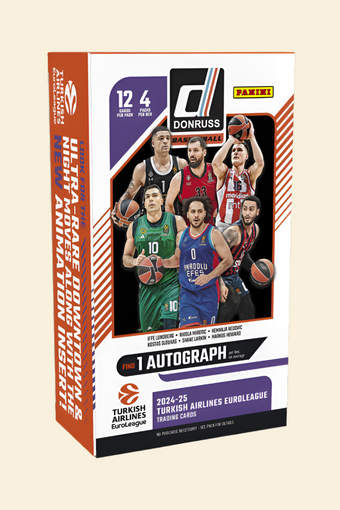compare product 2024-25 Panini Donruss Turkish Airlines EuroLeague Basketball Hobby Box