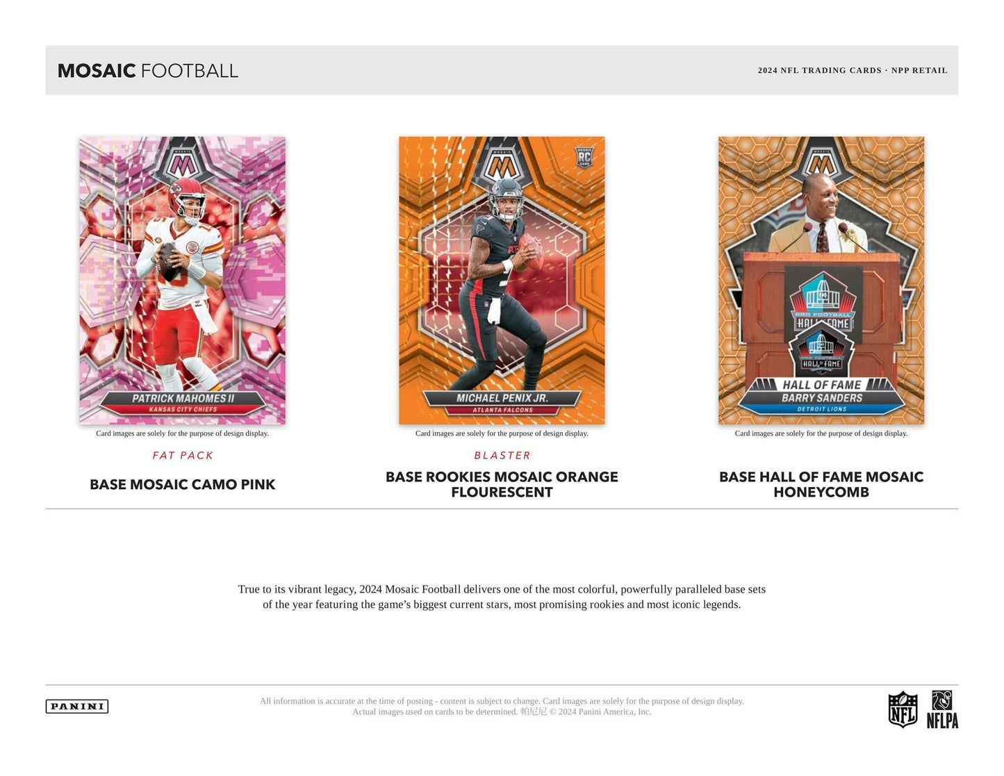 2024 Panini Mosaic Football Jumbo Value Pack