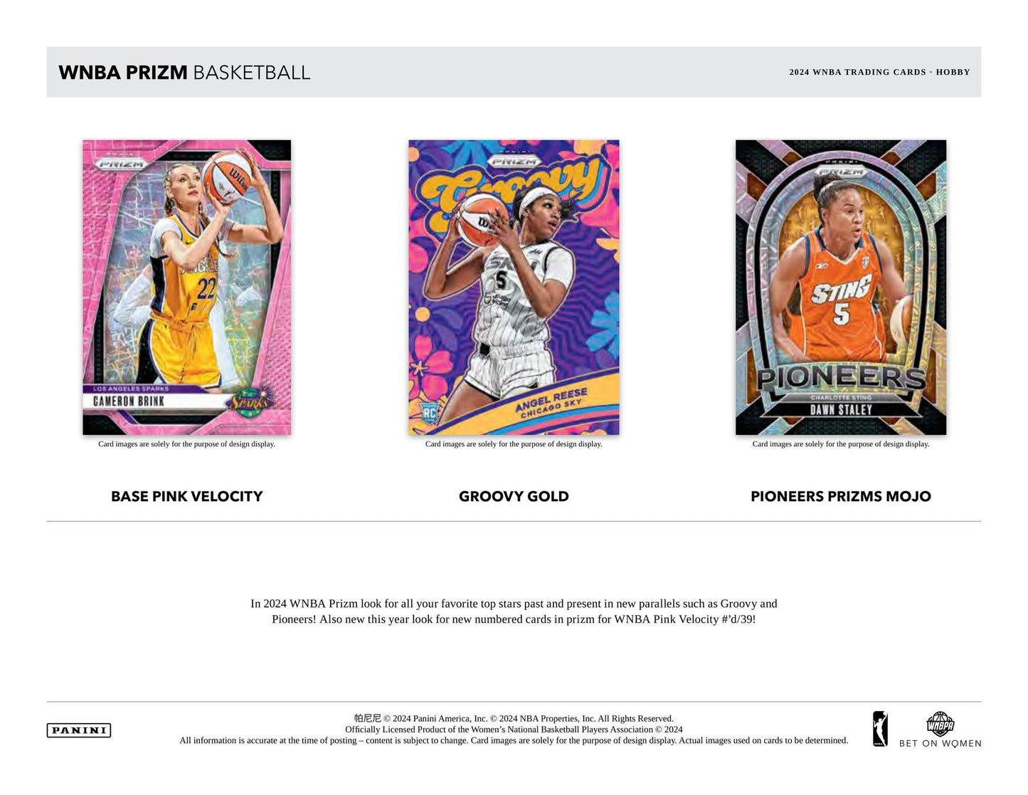 2024 Panini Prizm WNBA Basketball Hobby Pack