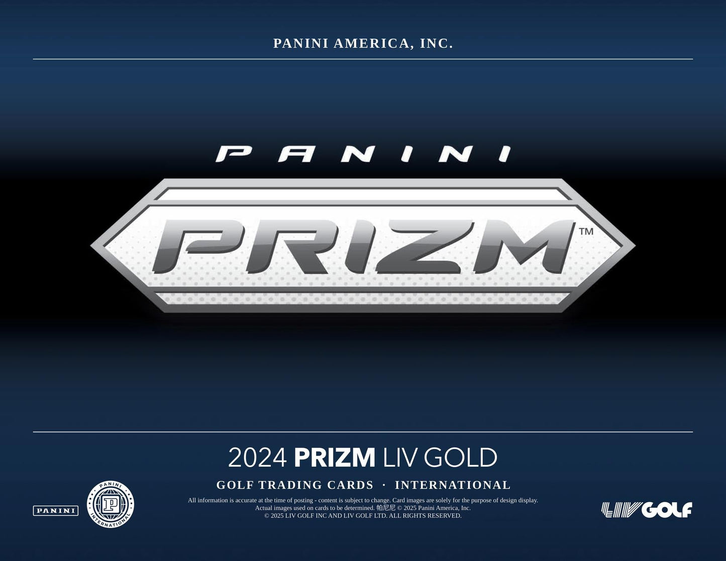 2024 Panini Prizm LIV Golf International Hobby
