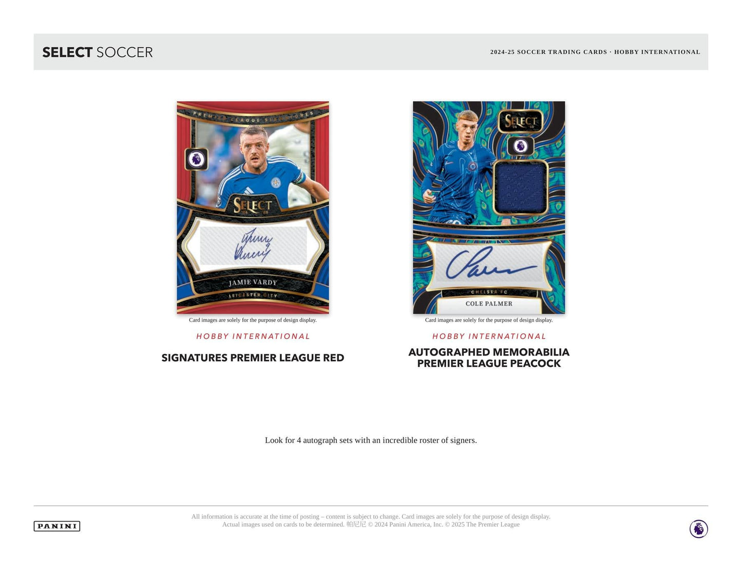 2024/25 Panini Select Premier League EPL Soccer International Hobby