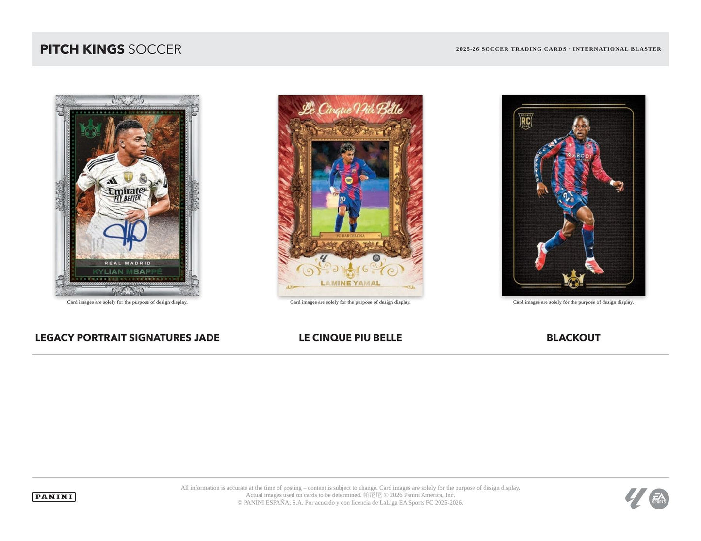 2025/26 Panini Pitch Kings Soccer International Blaster