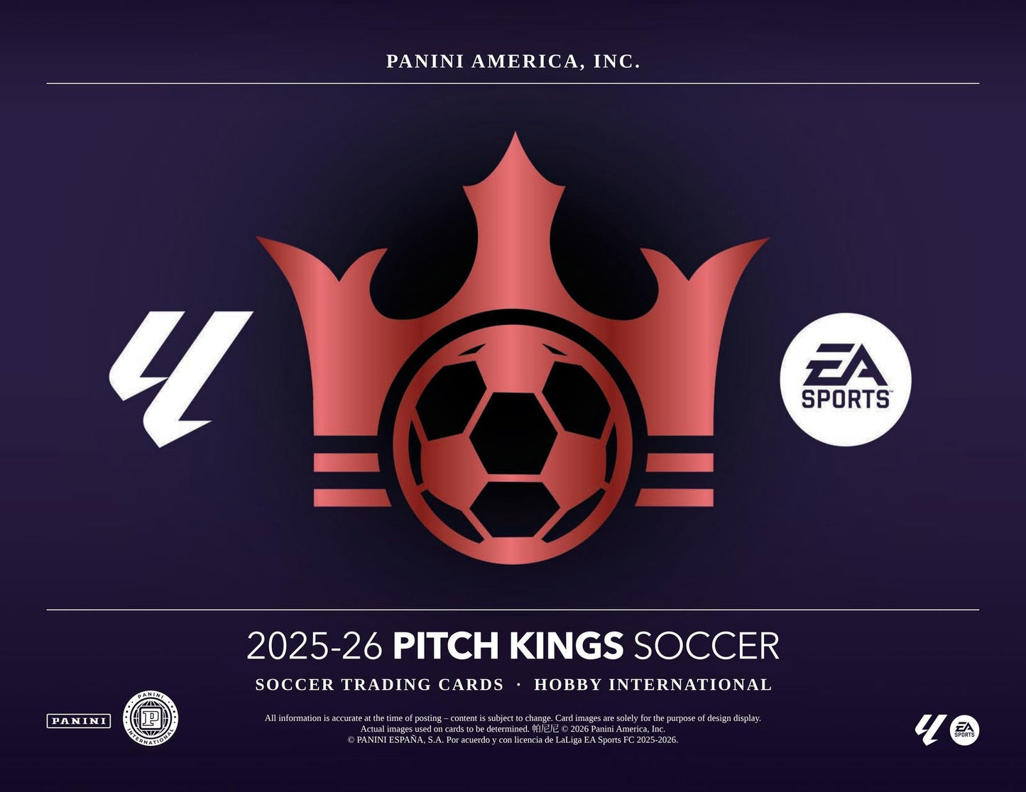 2025/26 Panini Pitch Kings Soccer Hobby International