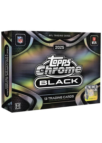 compare product 2025 Topps Chrome Black Football Hobby