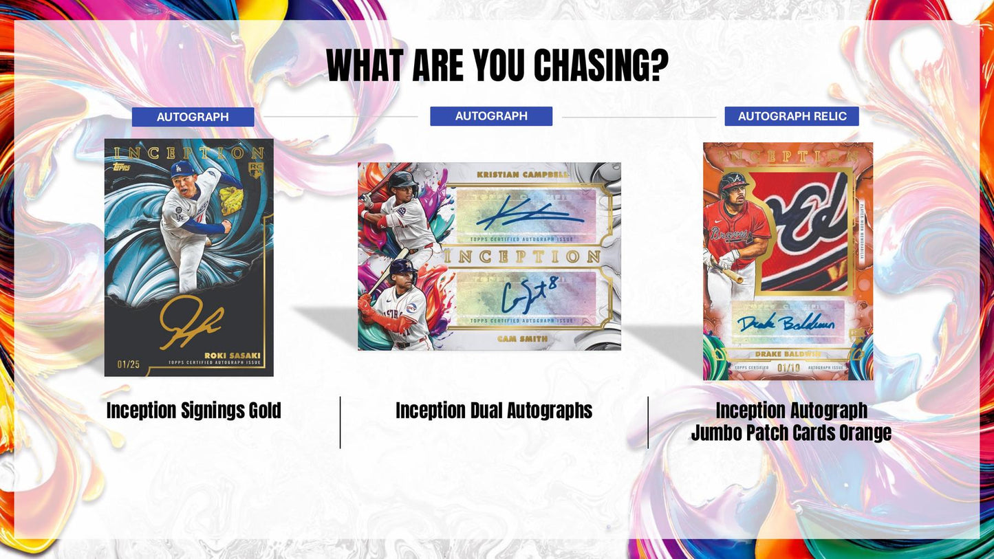 2025 Topps Inception Baseball Hobby