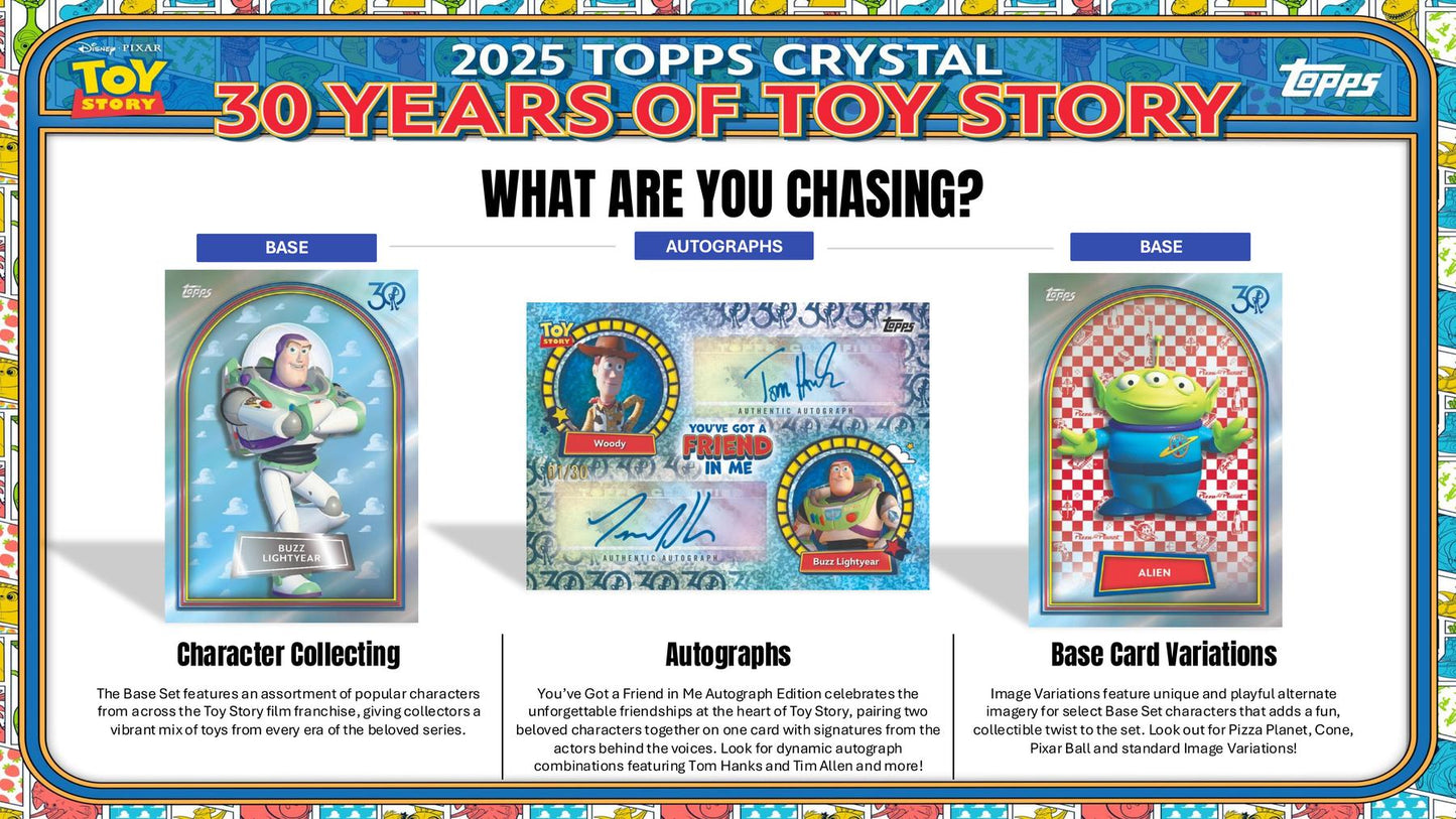 2025 Topps Crystal 30 Years of Toy Story Hobby