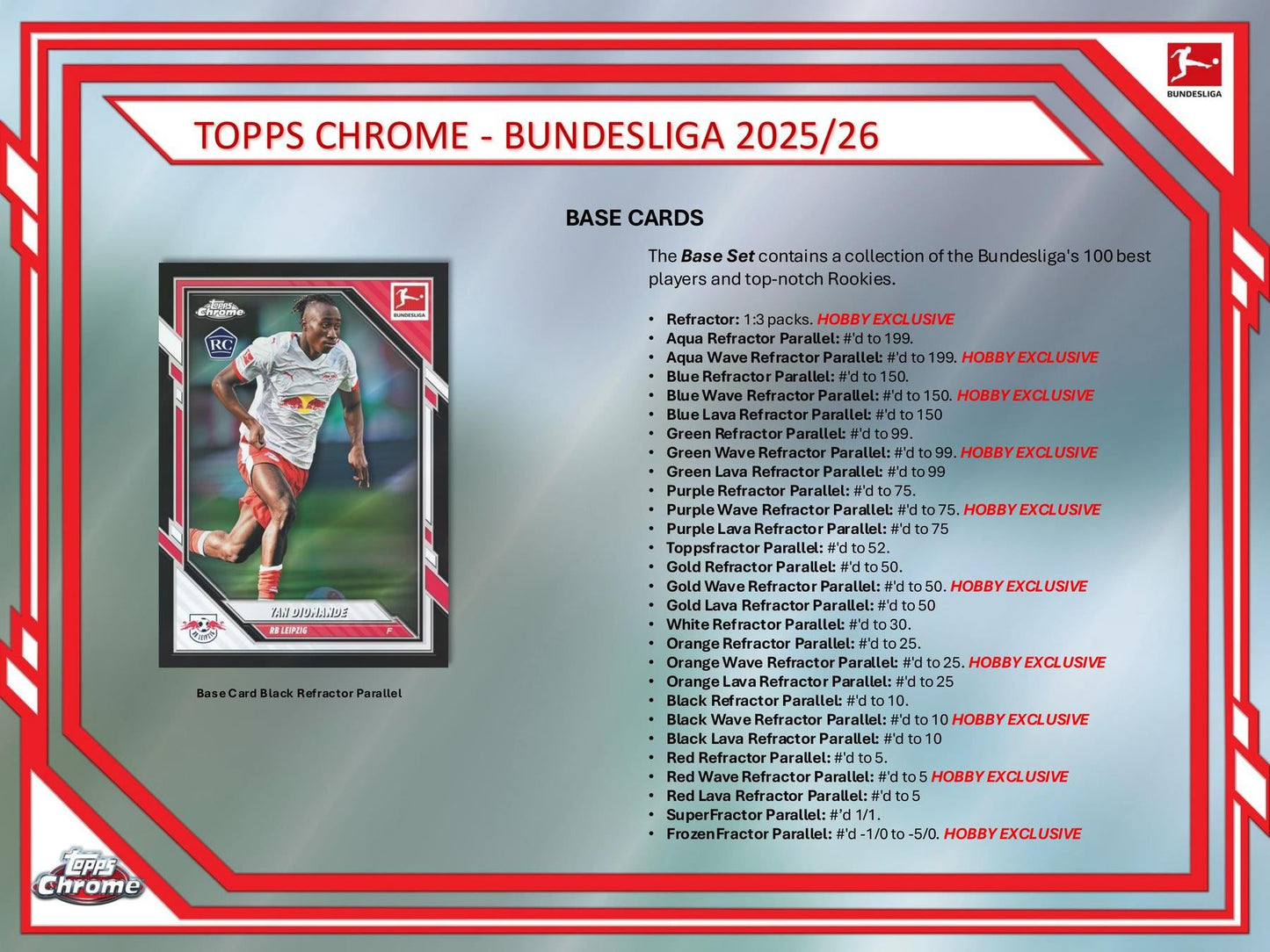 2025/26 Topps Chrome Bundesliga Soccer Hobby