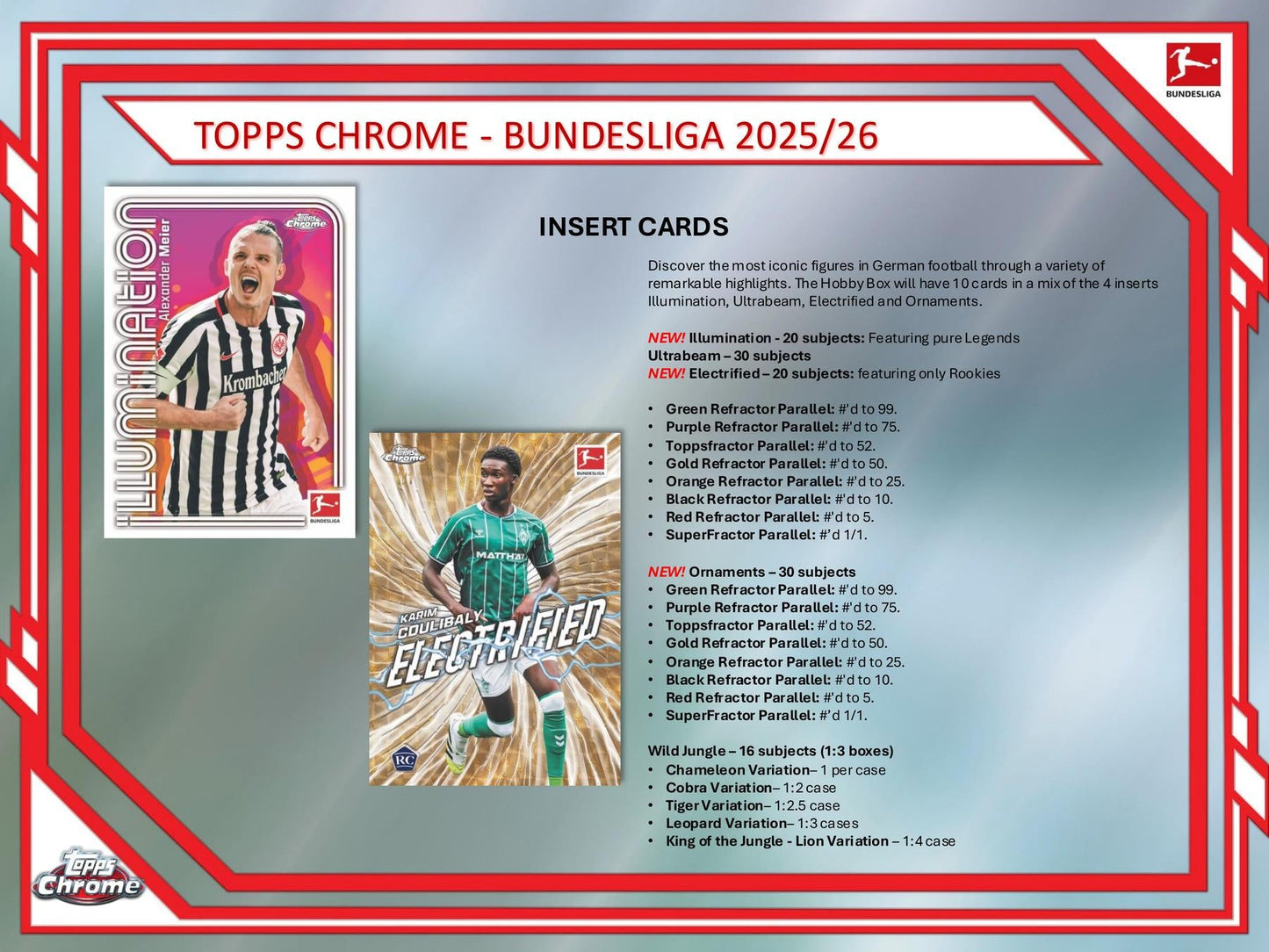 2025/26 Topps Chrome Bundesliga Soccer Hobby