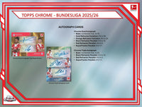 2025/26 Topps Chrome Bundesliga Soccer Hobby