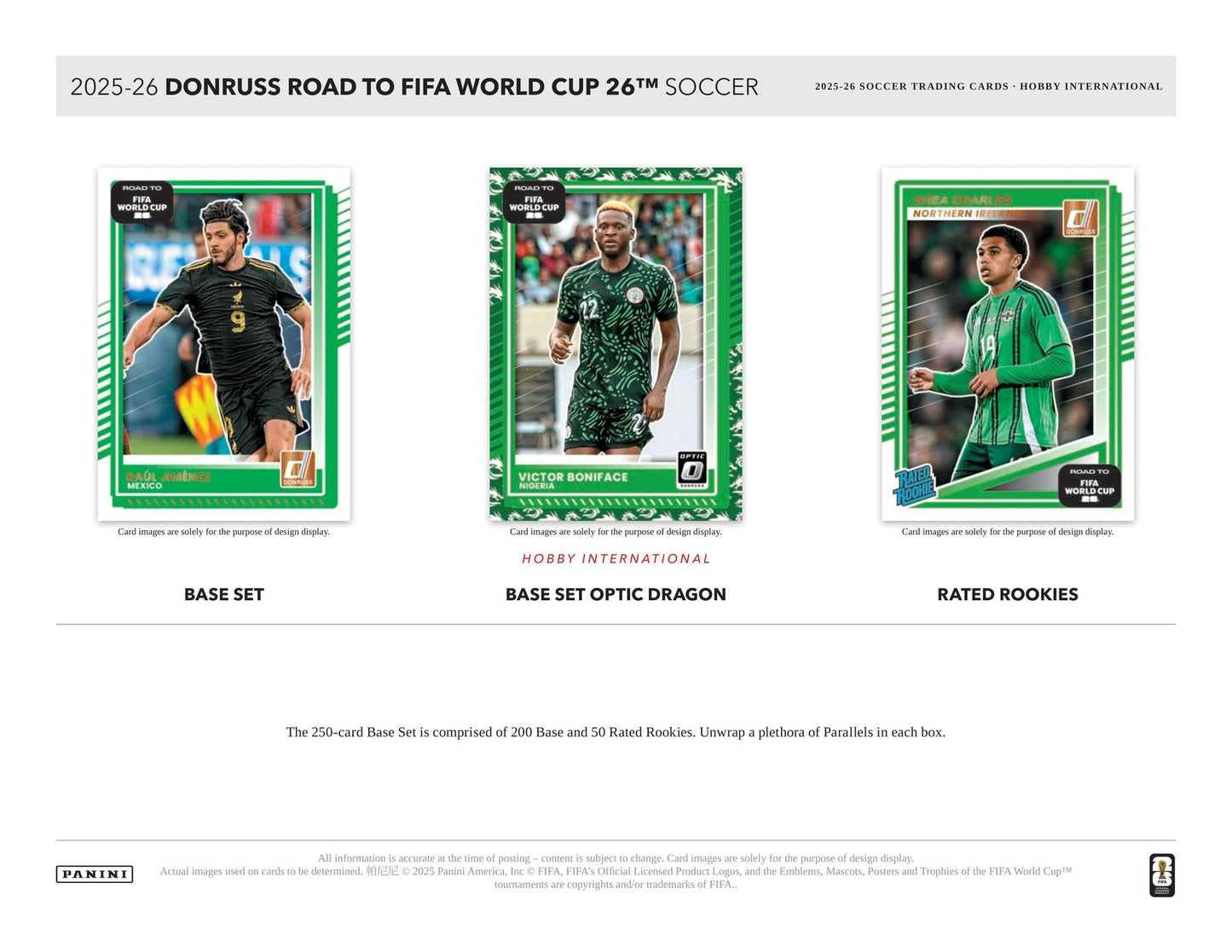 2025/26 Panini Donruss Road to FIFA World Cup Soccer Hobby International