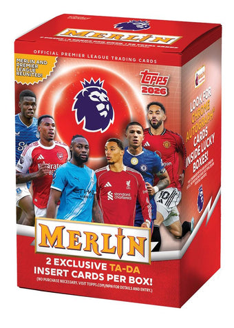 compare product 2025/26 Topps Merlin Premier League EPL Soccer Blaster
