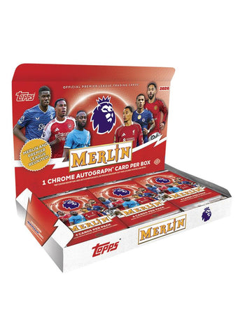 compare product 2025/26 Topps Merlin Premier League EPL Soccer Hobby