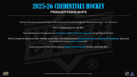2025/26 Upper Deck Credentials Hockey Hobby