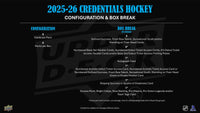 2025/26 Upper Deck Credentials Hockey Hobby
