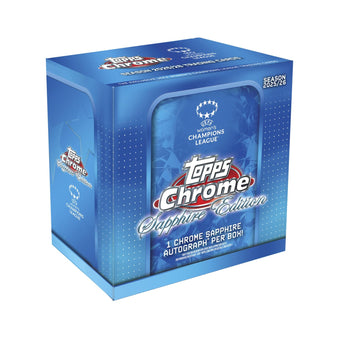 compare product 2025/26 Topps Chrome Women's UEFA Champions League Soccer Sapphire Edition