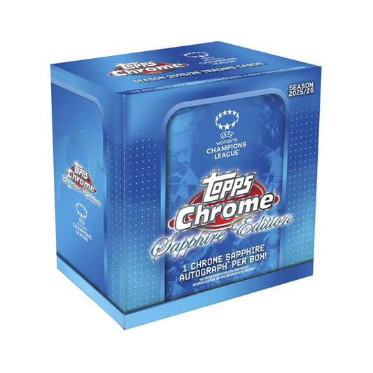 2025/26 Topps Chrome Women's UEFA Champions League Soccer Sapphire Edition