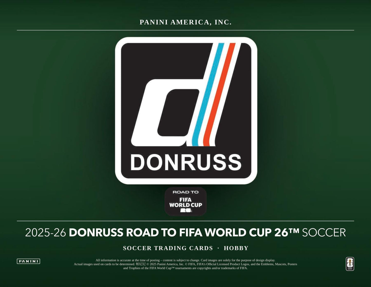 2025/26 Panini Donruss Road to FIFA World Cup Soccer Hobby
