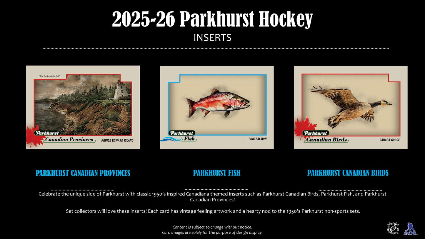 2025/26 Upper Deck Parkhurst Hockey Hobby