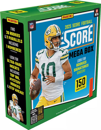 compare product 2025 Panini Score Football Mega 20 Box Case