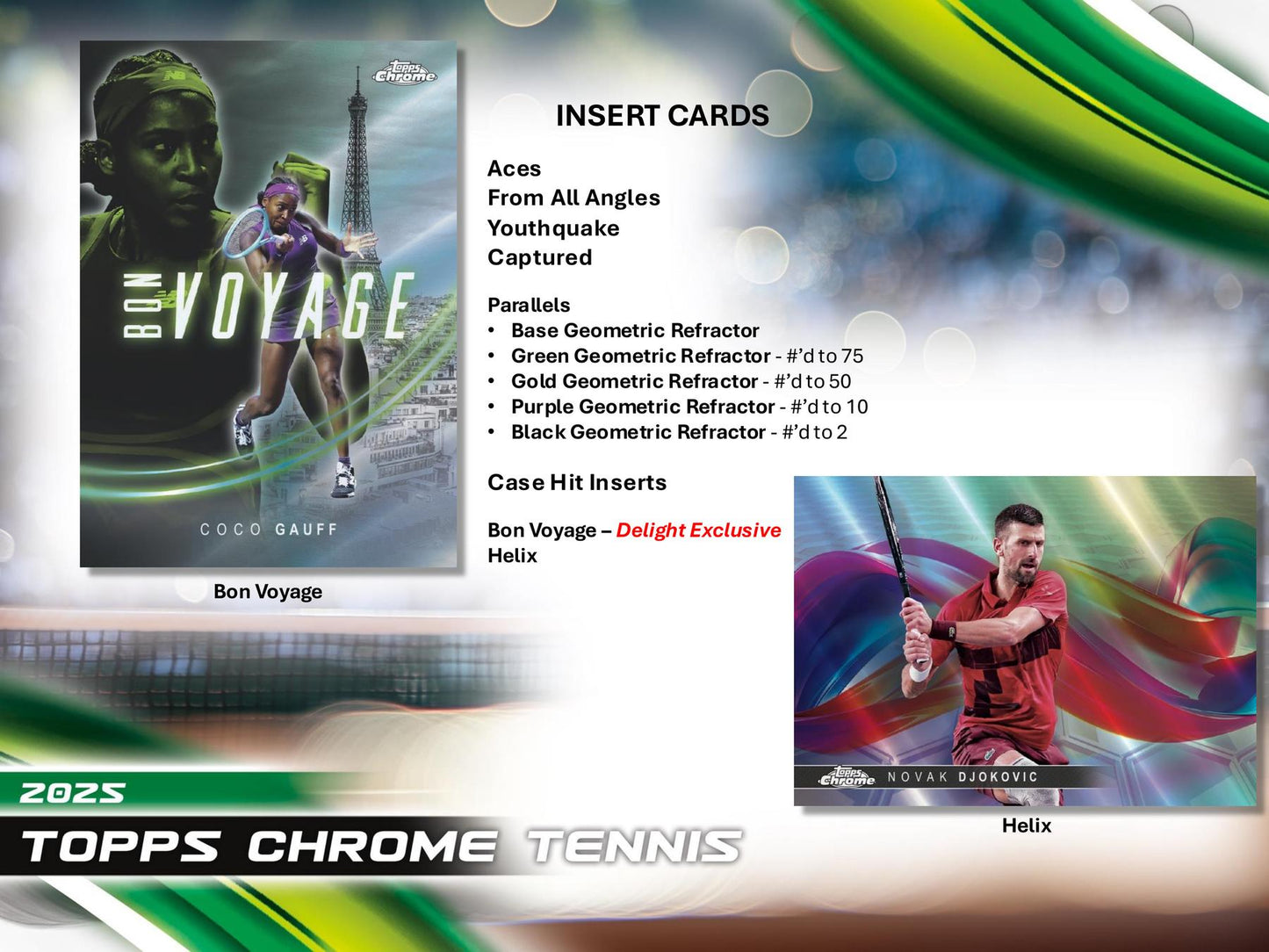 2025 Topps Chrome Tennis Breakers Delight