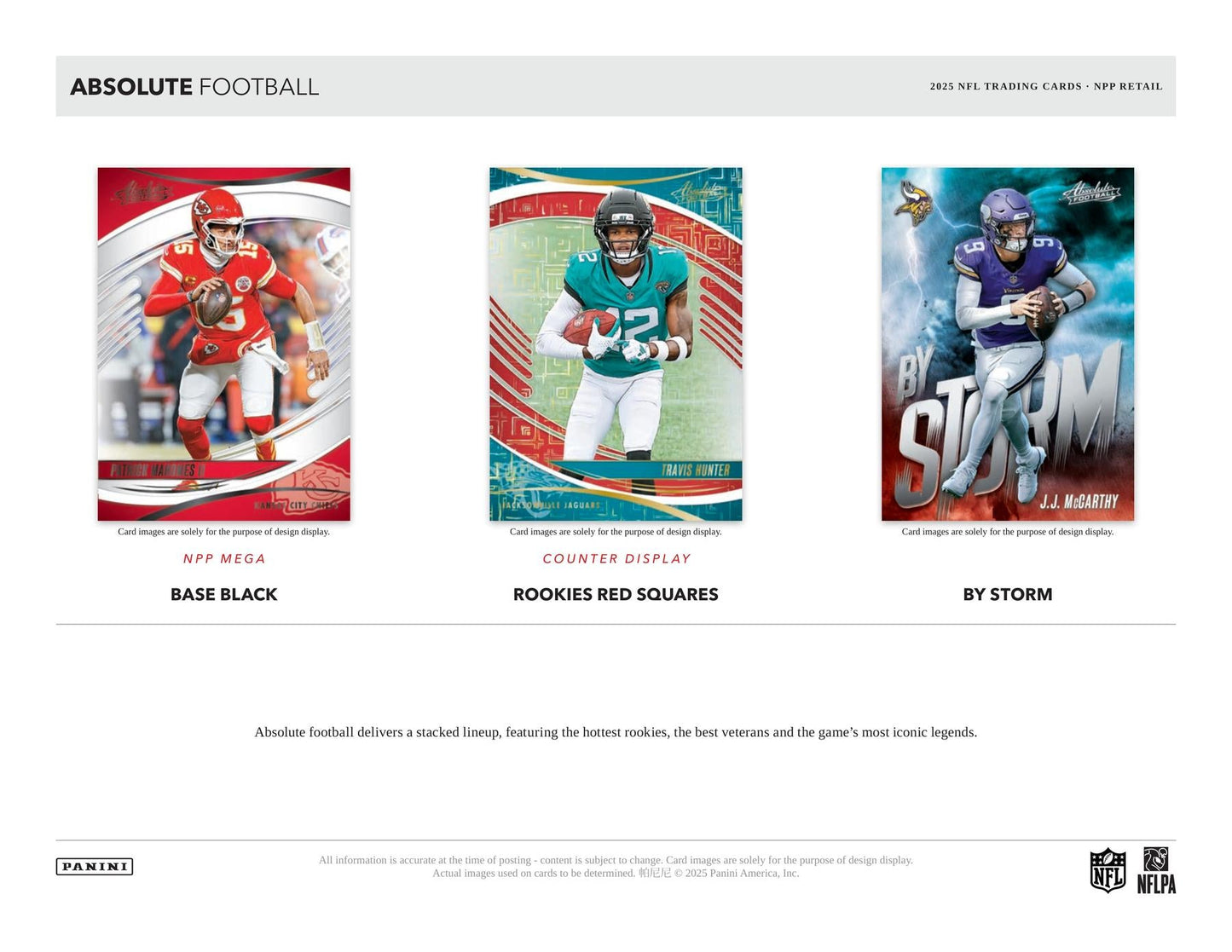 2025 Panini Absolute Football 24-Pack Retail