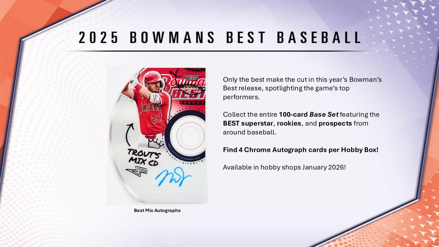 2025 Bowman's Best Baseball Hobby