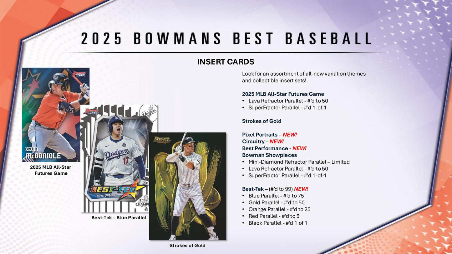 2025 Bowman's Best Baseball Hobby