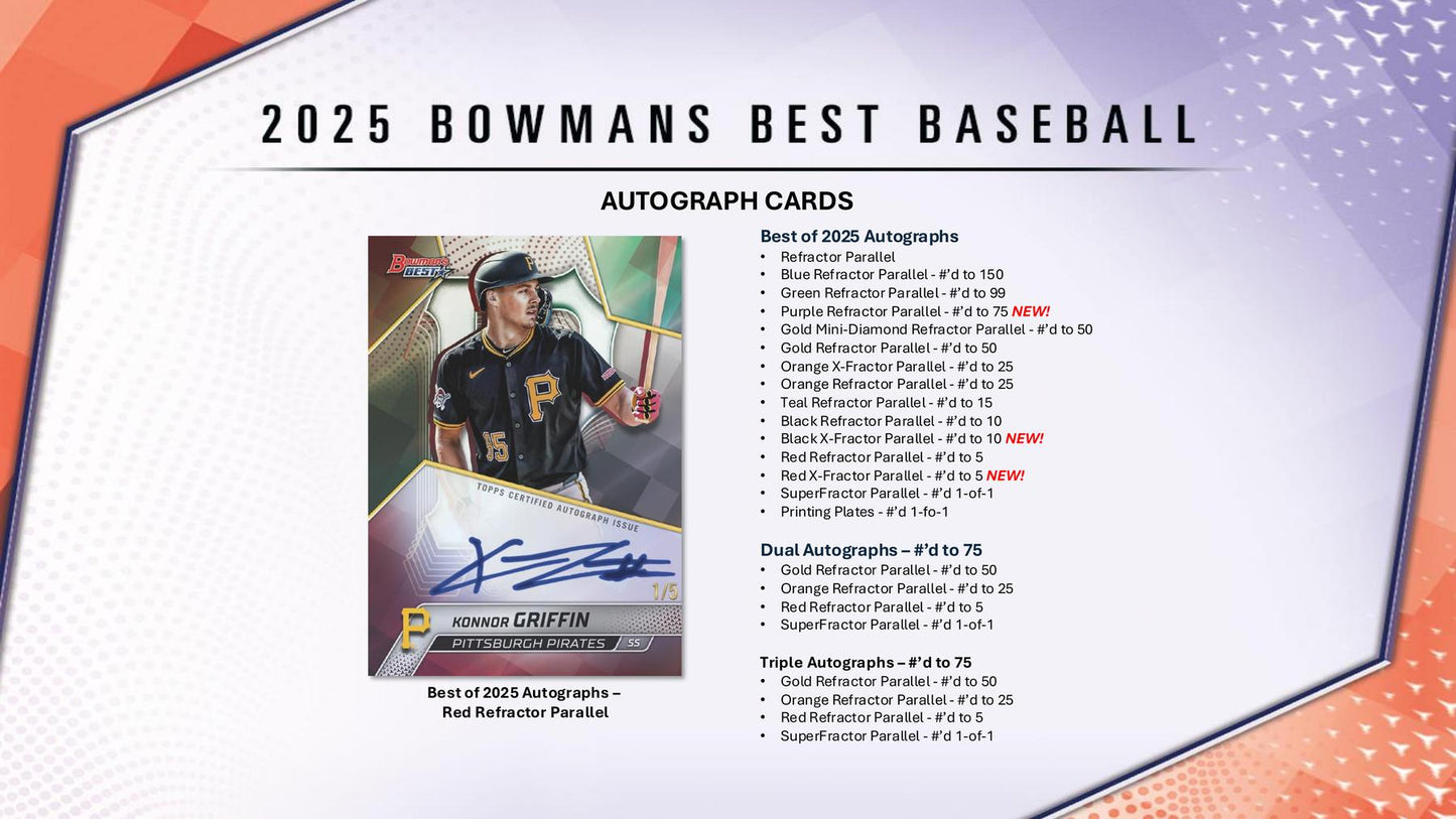 2025 Bowman's Best Baseball Hobby