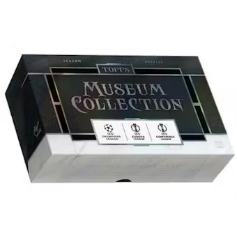 compare product 2024-25 Topps UEFA Club Competitions Museum Collection Soccer Hat-Trick 4 Box Case
