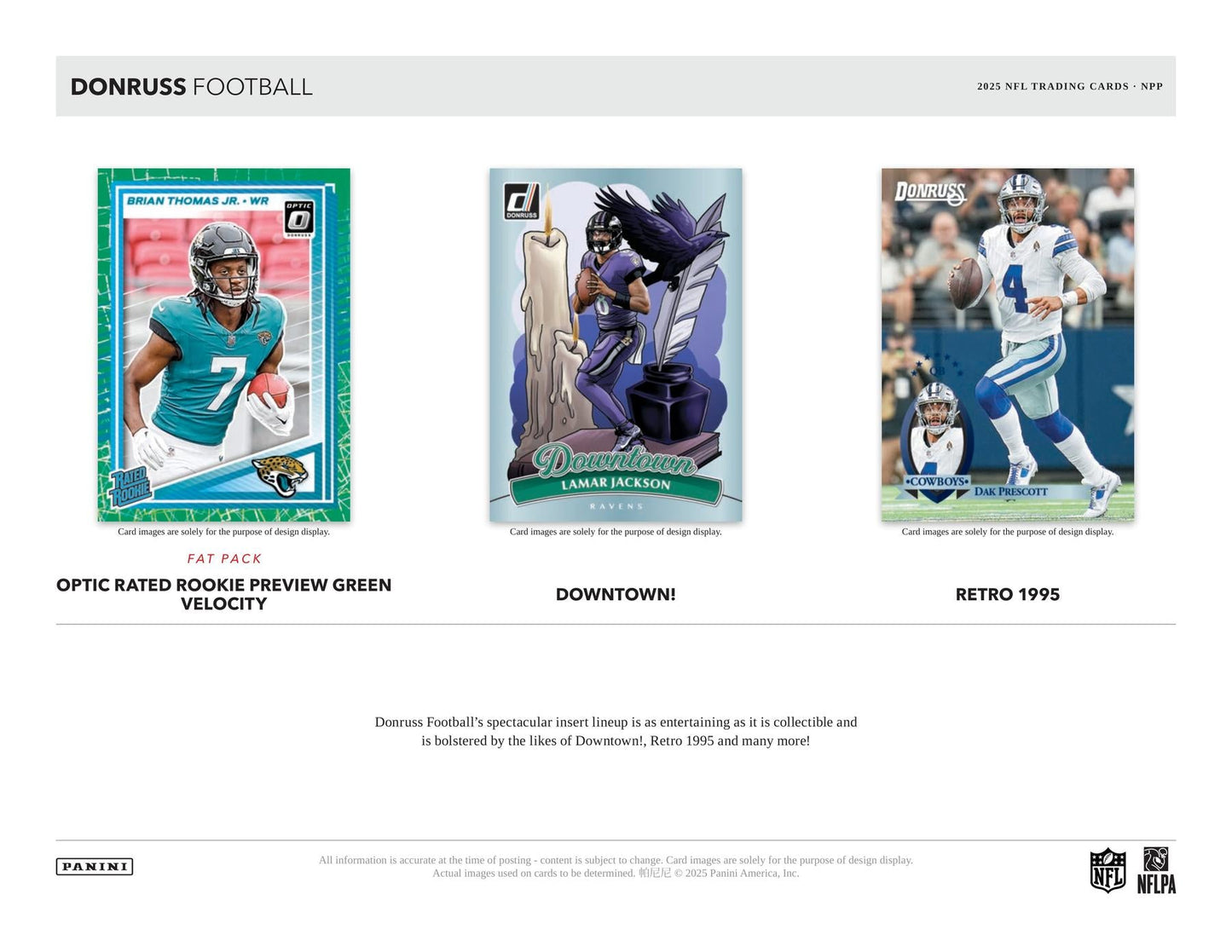 2025 Panini Donruss Football Mega