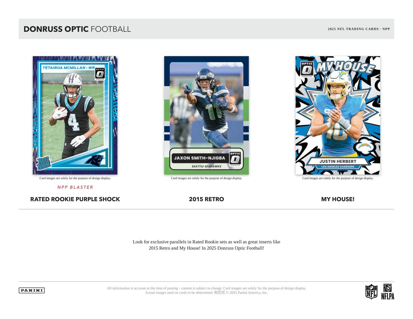 2025 Panini Donruss Optic Football Mega