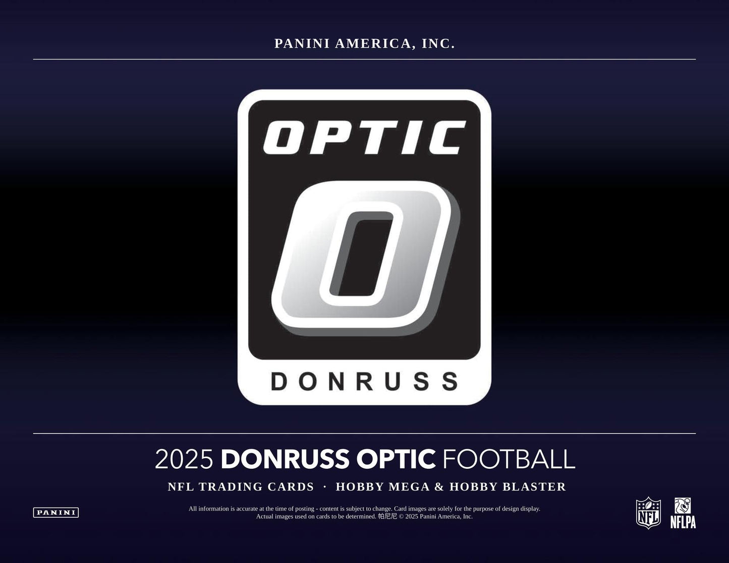 2025 Panini Donruss Optic Football 6-Pack Hobby Blaster (Blue Scope Parallels!)