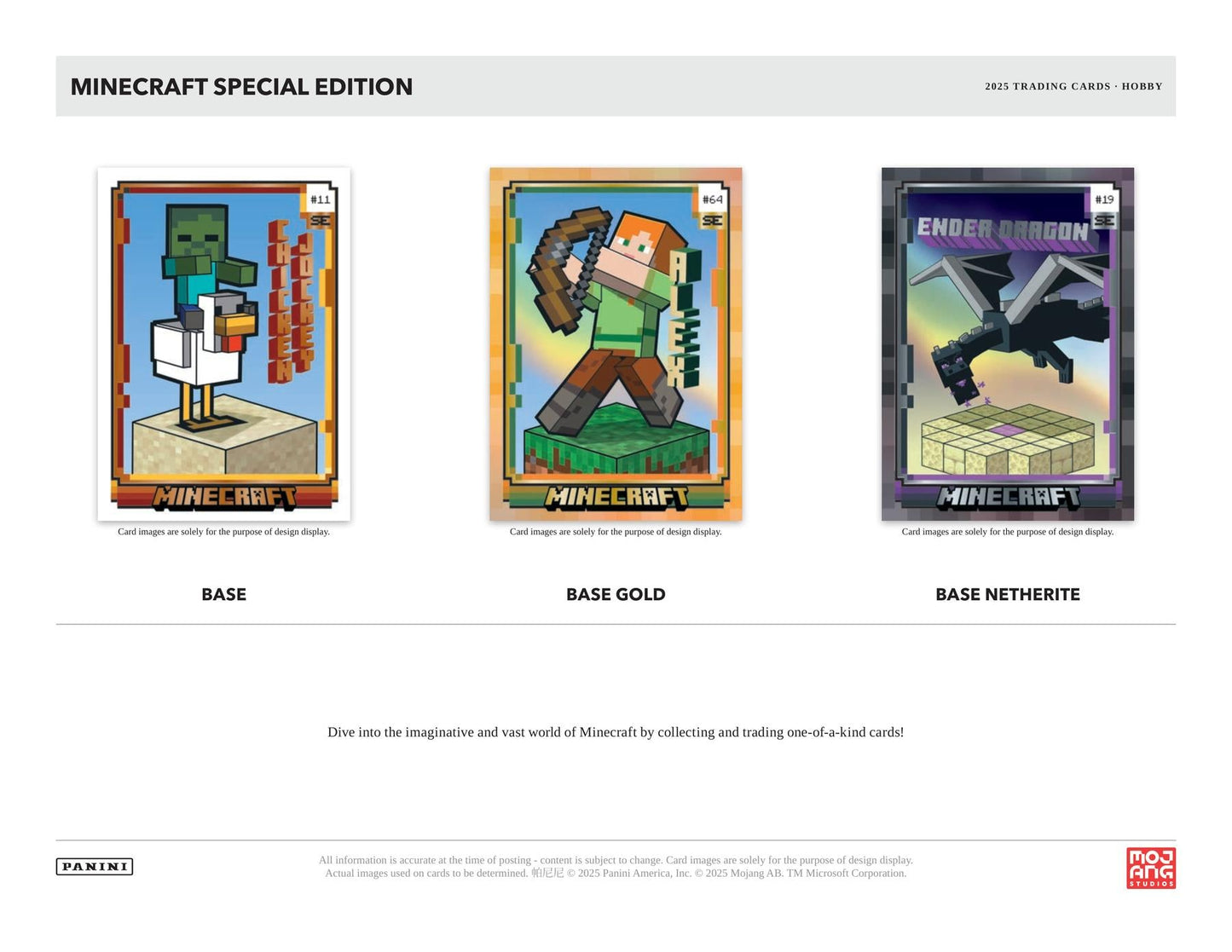 Minecraft Special Edition Hobby (Panini 2025)