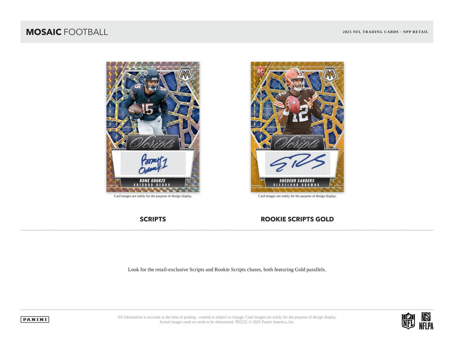 2025 Panini Mosaic Football 6-Pack Blaster