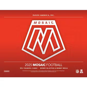 compare product 2025 Panini Mosaic Football Hobby Mega 20 Box Case