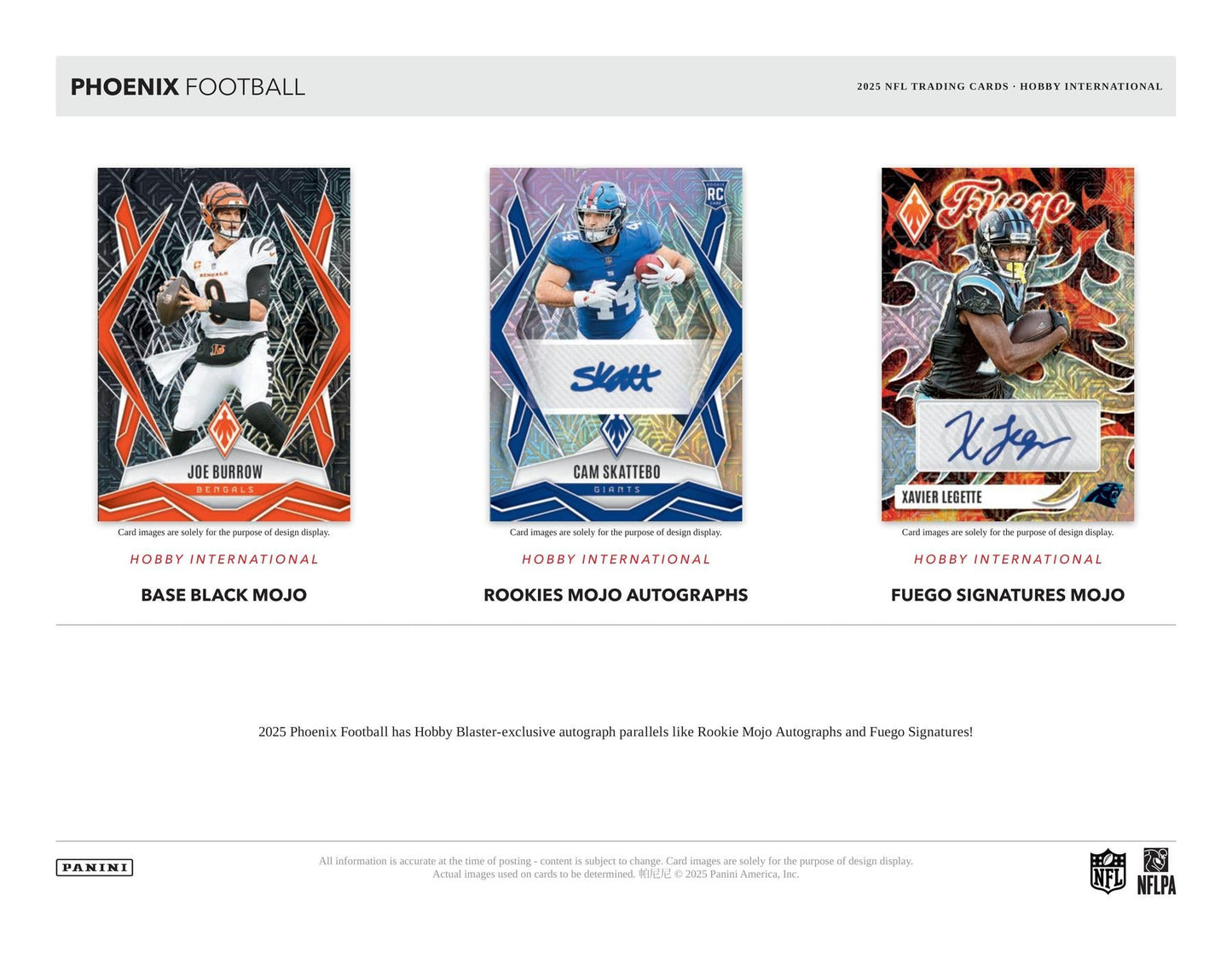 2025 Panini Phoenix Football Hobby International Mega