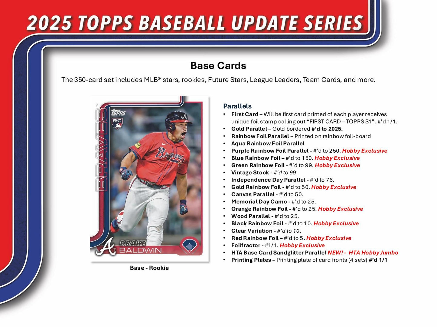 2025 Topps Update Series Baseball Hobby Jumbo Pack