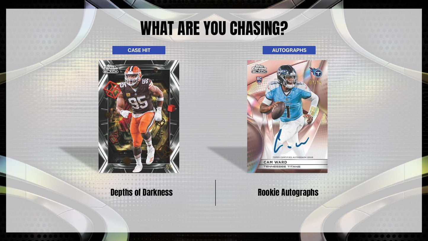 2025 Topps Chrome Black Football Hobby
