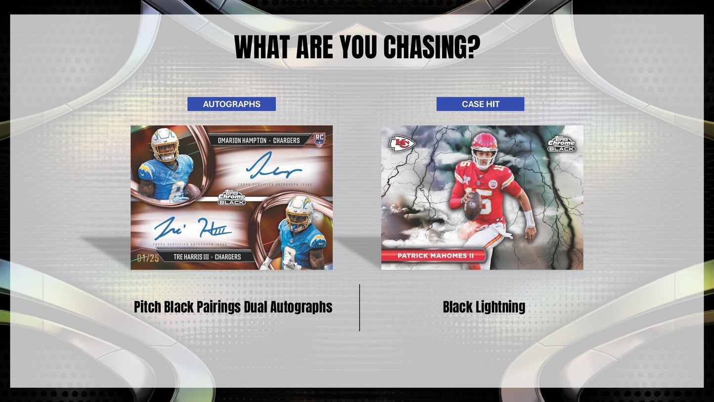 2025 Topps Chrome Black Football Hobby