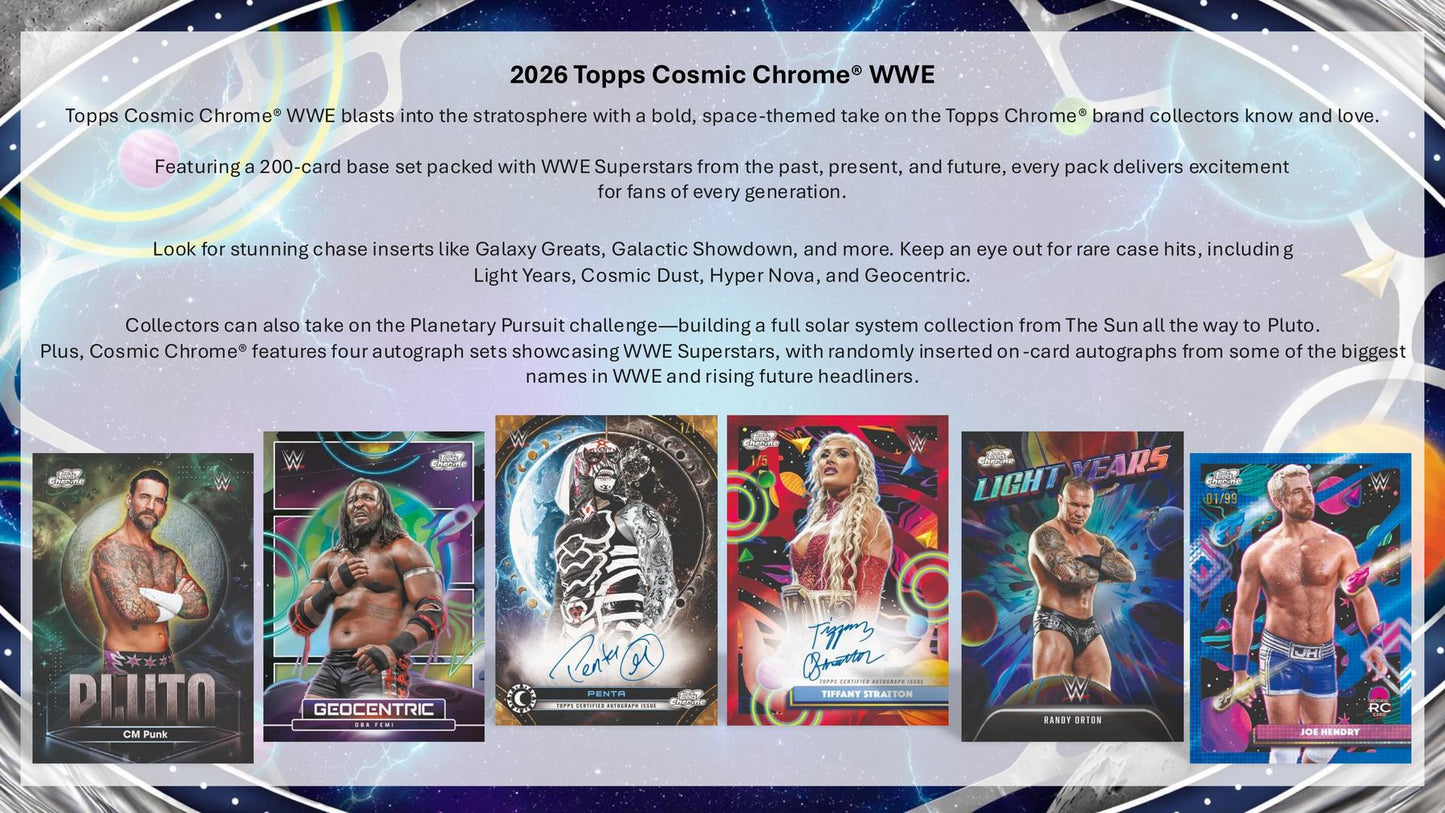 2026 Topps Cosmic Chrome WWE Wrestling Hobby