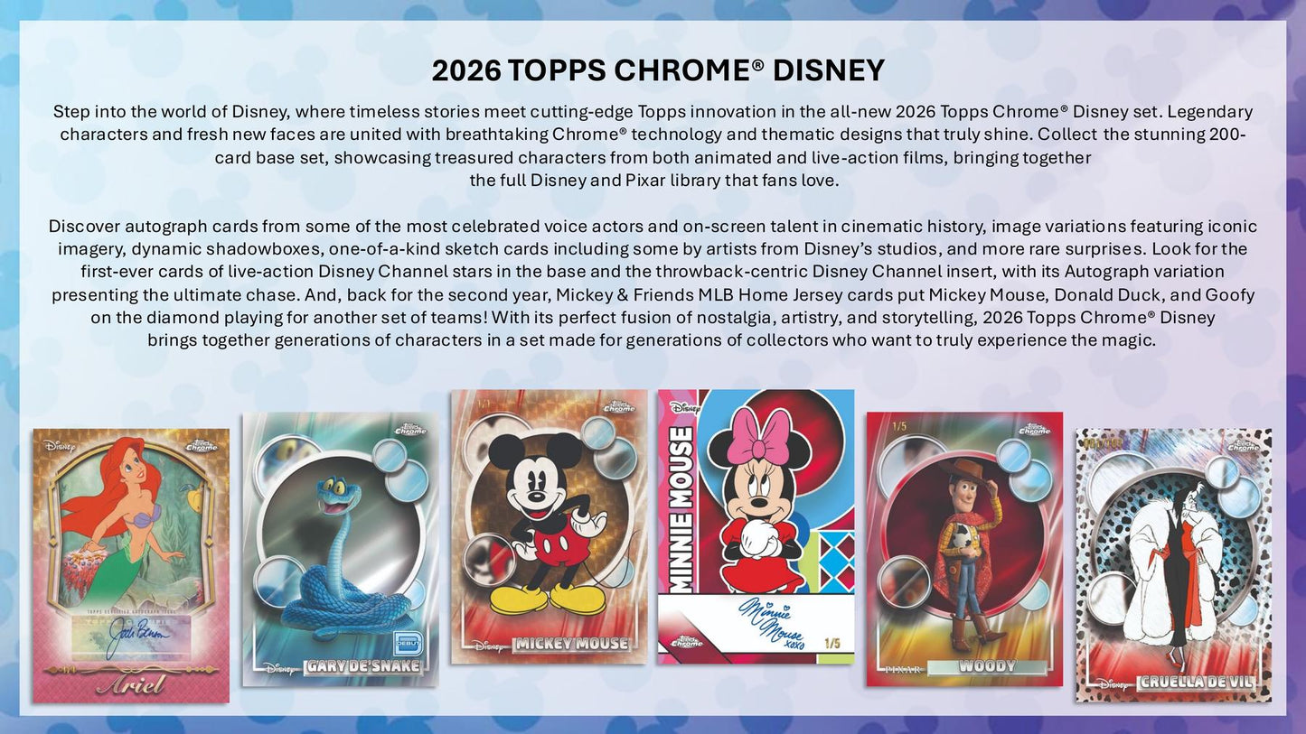 2026 Topps Disney Chrome Mega