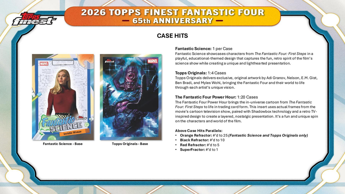 2026 Topps Finest Fantastic Four Hobby