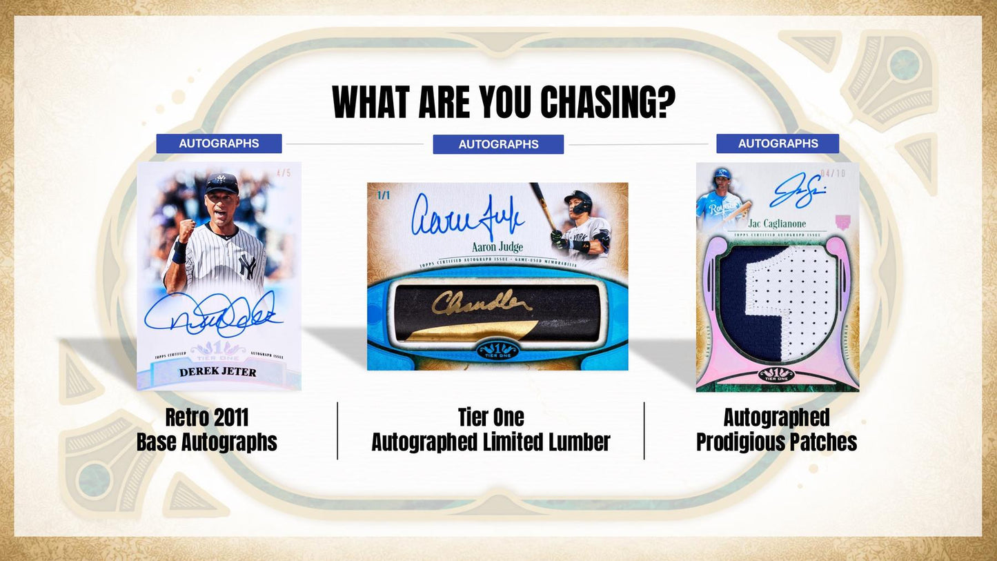 2026 Topps Tier One Baseball Hobby