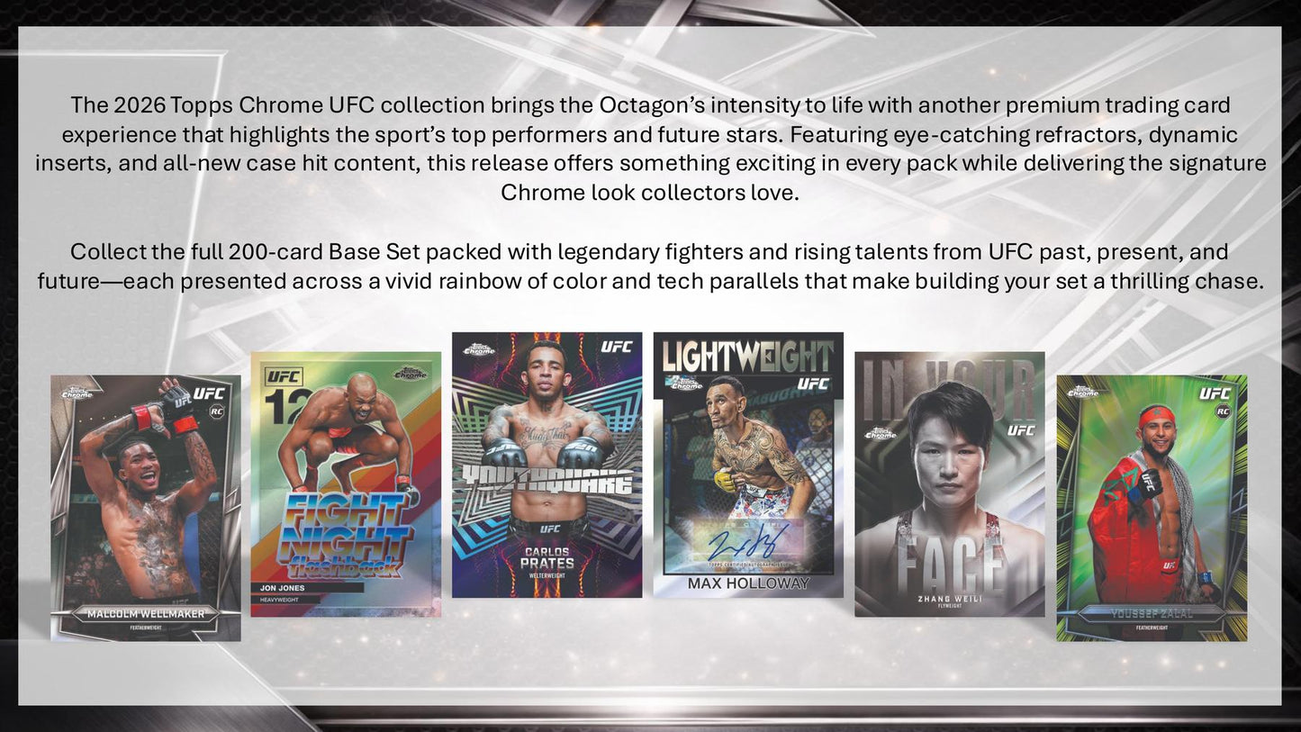 2026 Topps Chrome UFC Hobby